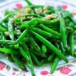 Sauteed Haricot vert with shallots and slivered almonds